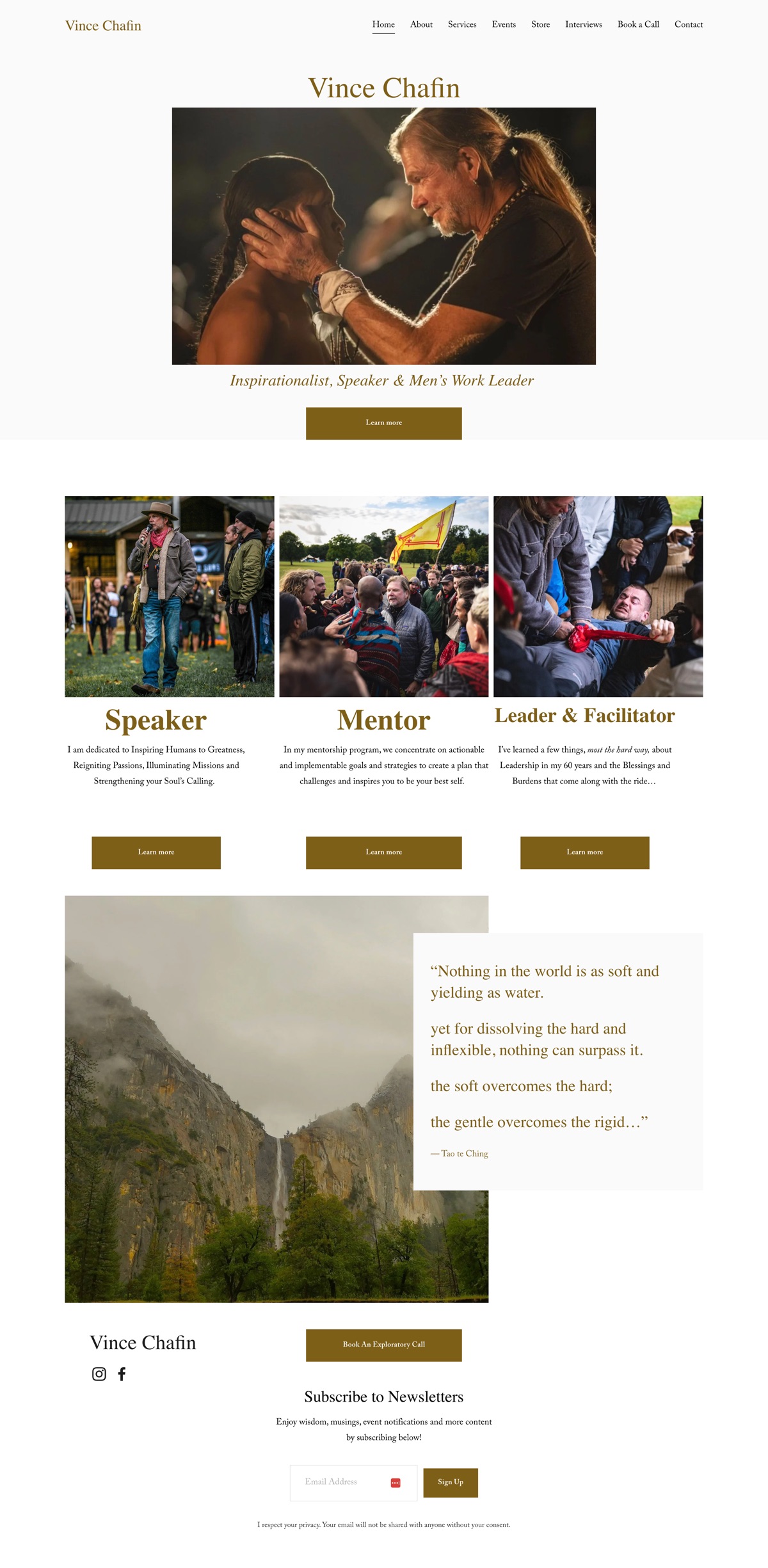 vincechafin.com before redesign